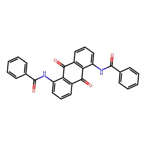 N-(5-benzamido-9,10-dioxoanthracen-1-yl)benzamide structure