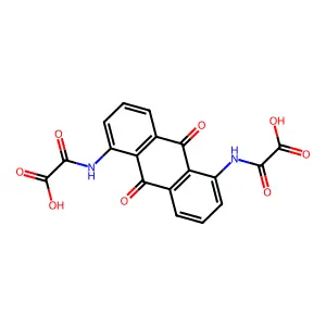 N,N'-Anthraquinone-1,5-diyldi(oxamic acid) structure