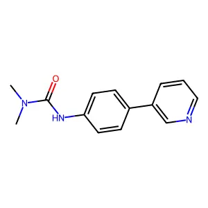 1,1-dimethyl-3-(4-pyridin-3-ylphenyl)urea structure