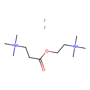 trimethyl-[3-oxo-3-[2-(trimethylazaniumyl)ethoxy]propyl]azanium diiodide structure