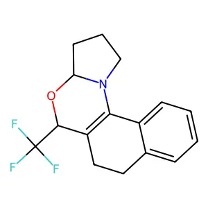 11-(trifluoromethyl)-12-oxa-17-azatetracyclo[8.7.0.02,7.013,17]heptadeca-1(10),2,4,6-tetraene structure