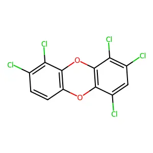 1,2,4,8,9-Pentachlorodibenzo-p-dioxin structure