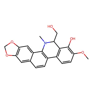 (1,3)Benzodioxolo(5,6-c)phenanthridine-13-methanol, 12,13-dihydro-1-hydroxy-2-methoxy-12-methyl- structure