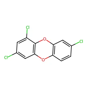 1,3,8-trichlorodibenzo-p-dioxin structure