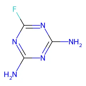s-Triazine, 2,4-diamino-6-fluoro- structure