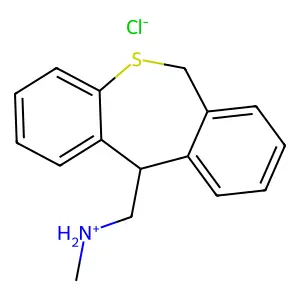 11-(Methylaminomethyl)-6,11-dihydrodibenzo(b,e)thiepin hydrochloride structure