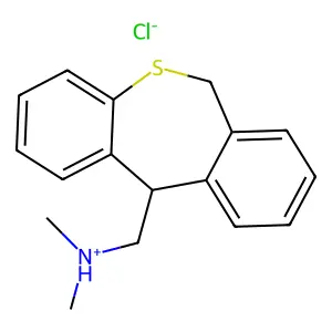 11-(Dimethylaminomethyl)-6,11-dihydrodibenzo(b,e)thiepin hydrochloride structure