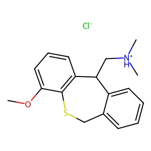 Dibenzo(b,e)thiepin-11-methanamine, 6,11-dihydro-N,N-dimethyl-4-methoxy-, hydrochloride structure