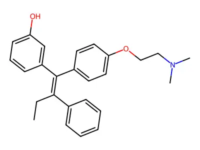 Droloxifene structure