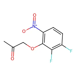 1-(2,3-difluoro-6-nitrophenoxy)propan-2-one structure