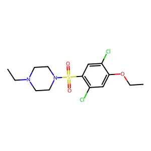 1-(2,5-dichloro-4-ethoxyphenyl)sulfonyl-4-ethylpiperazine structure