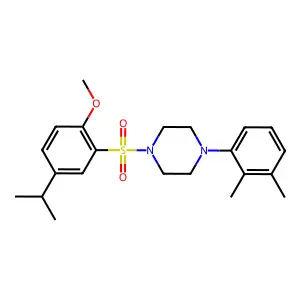 1-(2,3-dimethylphenyl)-4-[(5-isopropyl-2-methoxyphenyl)sulfonyl]piperazine structure