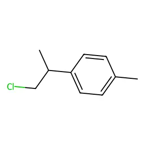 1-(1-chloropropan-2-yl)-4-methylbenzene structure