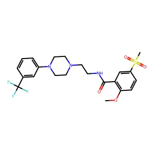 Compound C22H26F3N3O4S structure
