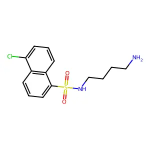 N-(4-aminobutyl)-5-chloronaphthalene-1-sulfonamide structure