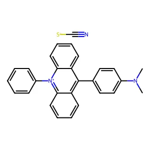 Phenylacridinium thiocyanate structure