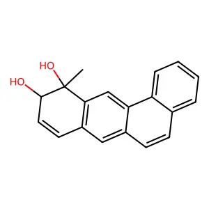 (10R,11R)-10,11-Dihydro-10,11-dihydroxy-11-methylbenz(a)anthracene structure