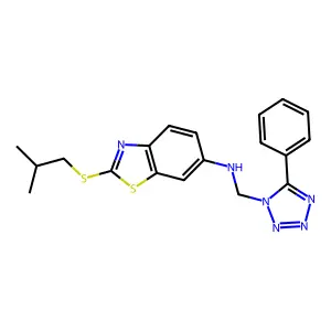 Compound C19H20N6S2 structure