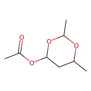 (2,6-dimethyl-1,3-dioxan-4-yl) acetate structure