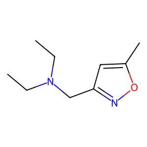 N-ethyl-N-[(5-methyl-1,2-oxazol-3-yl)methyl]ethanamine structure