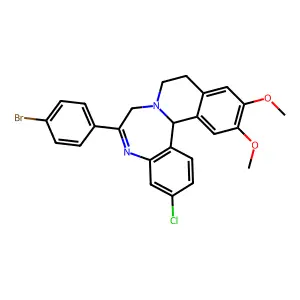 Compound C25H22BrClN2O2 structure