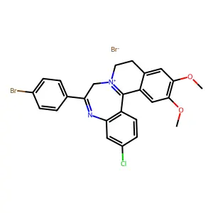 Compound C25H21Br2ClN2O2 structure
