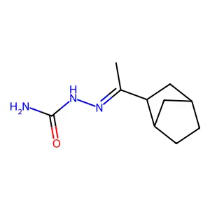 [1-(2-bicyclo[2.2.1]heptanyl)ethylideneamino]urea structure