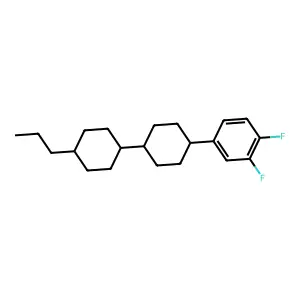 1,2-difluoro-4-[4-(4-propylcyclohexyl)cyclohexyl]benzene structure