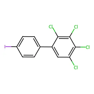 1,2,3,4-tetrachloro-5-(4-iodophenyl)benzene structure