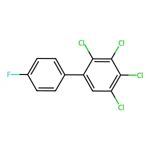 1,1'-Biphenyl, 2,3,4,5-tetrachloro-4'-fluoro- structure