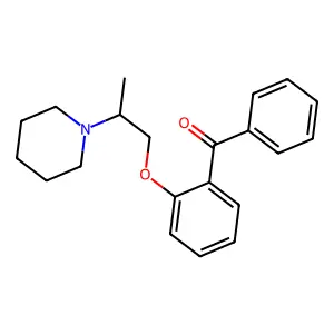 Phenyl(2-(2-(piperidin-1-yl)propoxy)phenyl)methanone structure