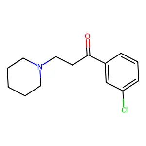 1-(3-chlorophenyl)-3-piperidin-1-ylpropan-1-one structure