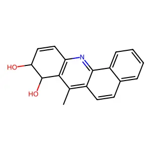 (8S,9S)-7-methyl-8,9-dihydronaphtho[1,2-b]quinoline-8,9-diol structure
