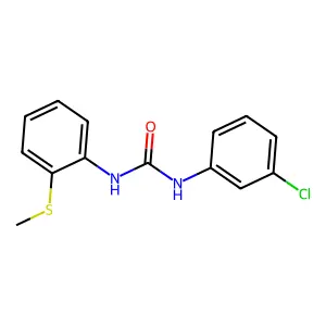 1-(3-chlorophenyl)-3-(2-methylsulfanylphenyl)urea structure