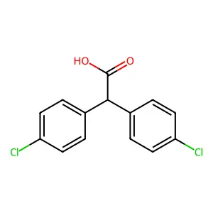 Bis(4-chlorophenyl)acetic acid structure