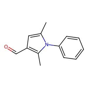 2,5-dimethyl-1-phenylpyrrole-3-carbaldehyde structure