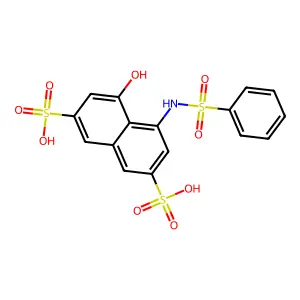 Compound C16H13NO9S3 structure