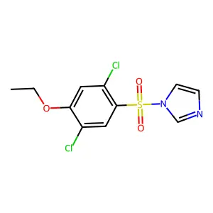1-(2,5-dichloro-4-ethoxyphenyl)sulfonylimidazole structure