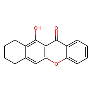 11-hydroxy-7,8,9,10-tetrahydrobenzo[b]xanthen-12-one structure