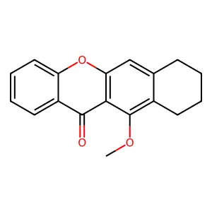 11-methoxy-7,8,9,10-tetrahydrobenzo[b]xanthen-12-one structure
