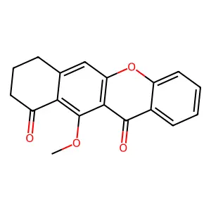 11-methoxy-8,9-dihydro-7H-benzo[b]xanthene-10,12-dione structure