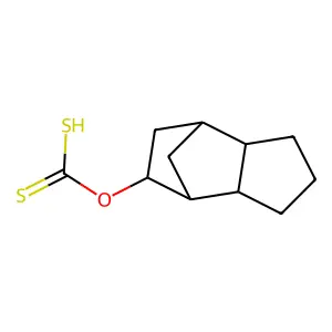 Tricyclo-decan-9-yl-xanthogenate (racemate) structure