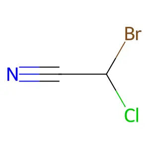 Bromochloroacetonitrile structure