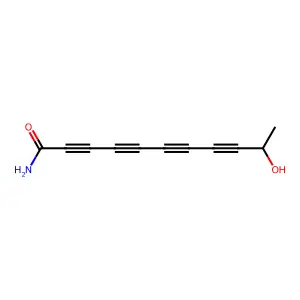 10-hydroxyundeca-2,4,6,8-tetraynamide structure