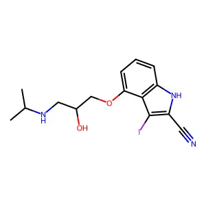 Iodocyanopindolol structure