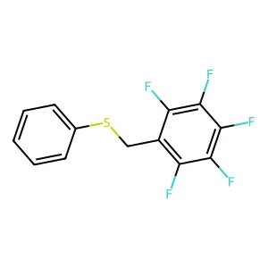 1,2,3,4,5-pentafluoro-6-(phenylsulfanylmethyl)benzene structure
