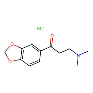 1-(1,3-benzodioxol-5-yl)-3-(dimethylamino)propan-1-one;hydrochloride structure