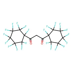 1,3-BIS(PERFLUOROCYCLOHEXYL)-1,3-PROPANEDIONE structure