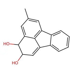 5-methyl-2,3-dihydrofluoranthene-2,3-diol structure