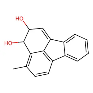 4-methyl-2,3-dihydrofluoranthene-2,3-diol structure